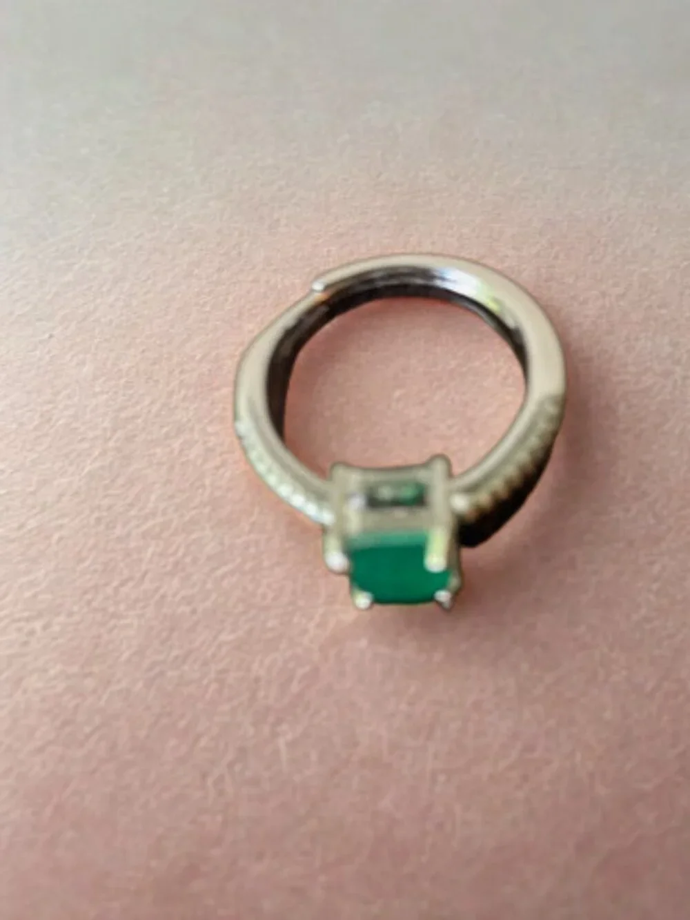 Emerald Solitaire Ring